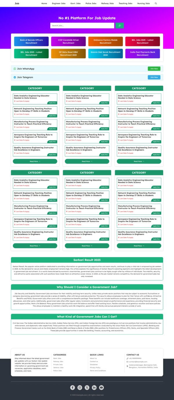 Gp Job Elite - Quick Job Update Template For Generatepress
