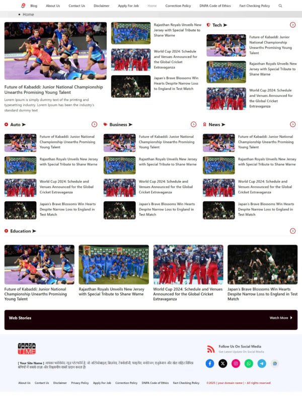 Gp News Like Taazatime - Taazatime News Template For Generatepress