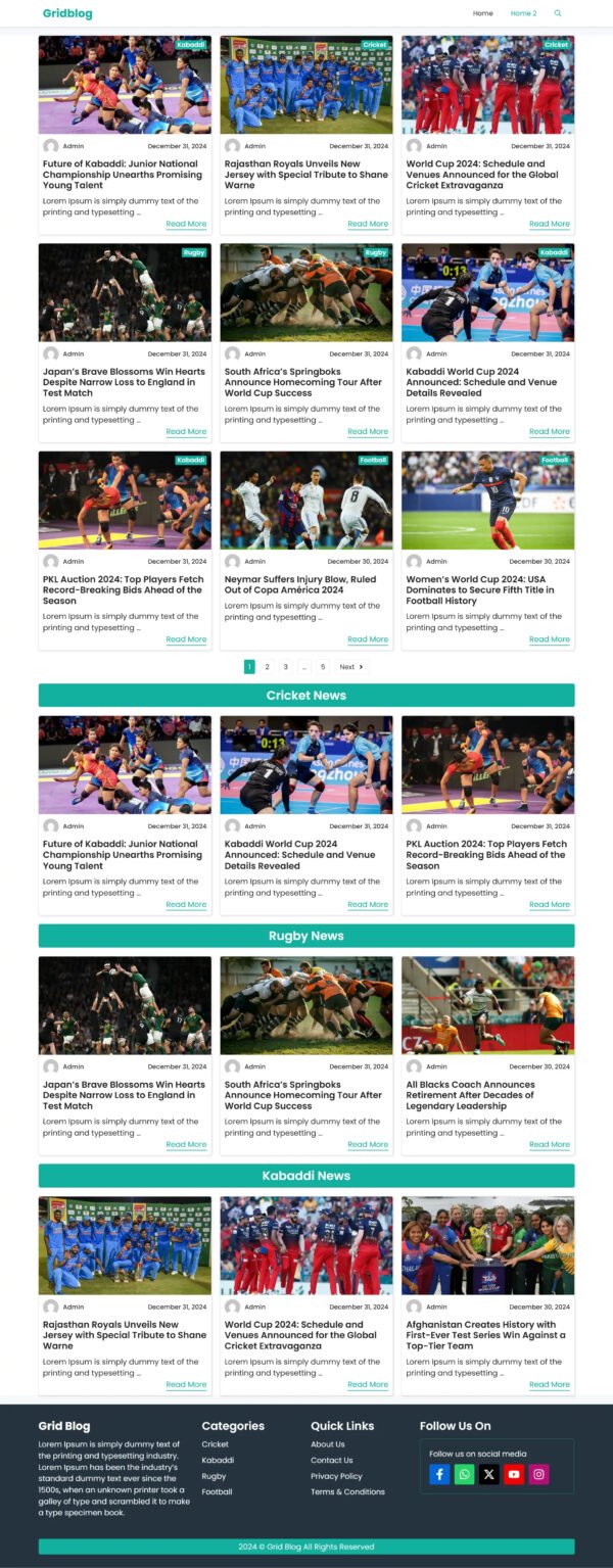 Gp Grid Blog - A Grid Blog Template For Generatepress