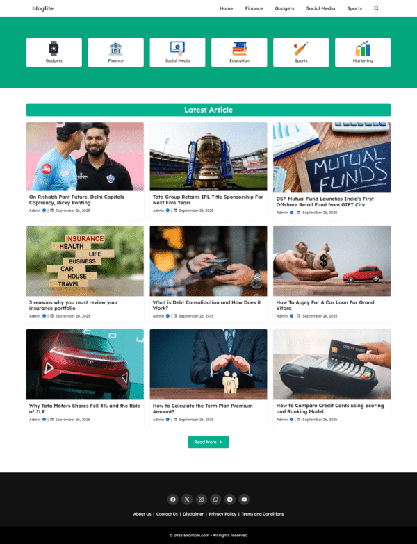 Gp Bloglite - A Lite & Fast Blog Theme For Generatepress